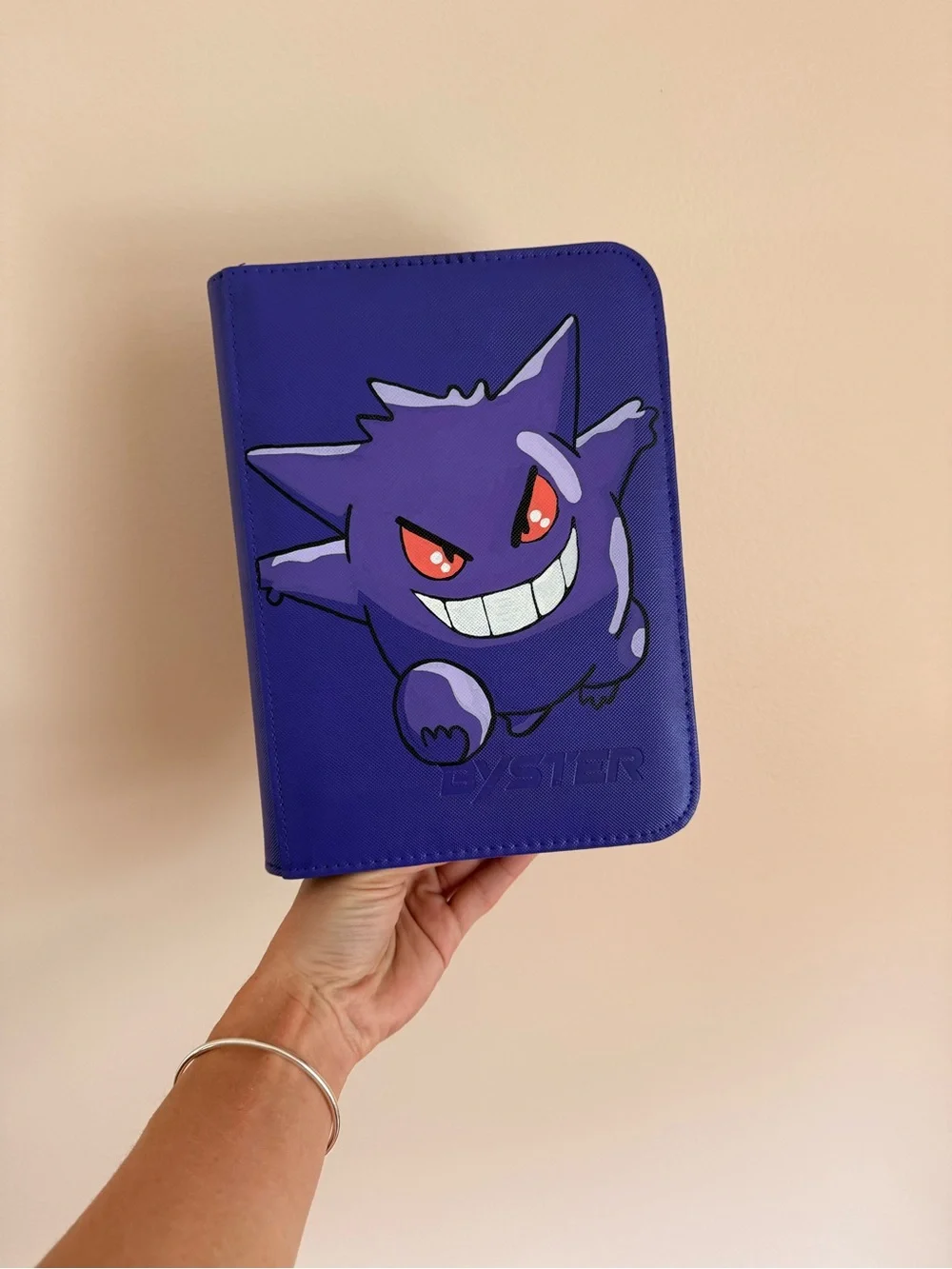 Hand Painted Gengar Tradinf Card Binder